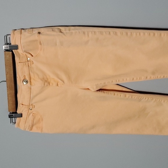 Chico's Jeans Womens Size 4 Chicos 0 Peach So Slimming Girlfriend Slim Leg Ankle - Picture 3 of 12